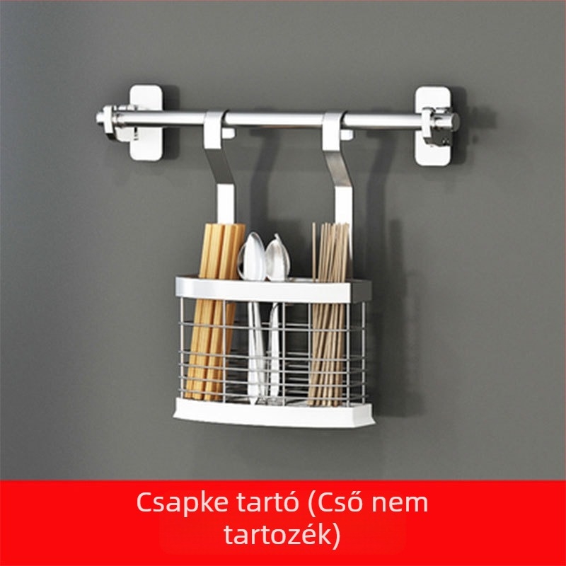 Xinyi jia Skandináv stílusú multifunkcionális konyhai akasztó polc, falra szerelhető, 201 rozsdamentes acél, szárító tálak tartó