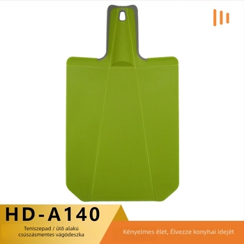 Raketa alakú csúszásmentes vágódeszka, kültéri műanyagból, hordozható és összecsukható, élelmiszerbiztonságos. Anyag: Plastic + TPR; Eredet: Yangjiang; Stílus: Kényelmes