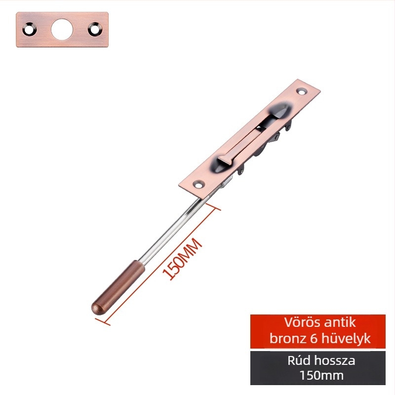 Rejtett ajtózár, F-típus, 304 rozsdamentes acél, elektroplatinált felület, modern stílus
