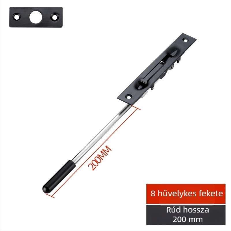 Rejtett ajtózár, F-típus, 304 rozsdamentes acél, elektroplatinált felület, modern stílus
