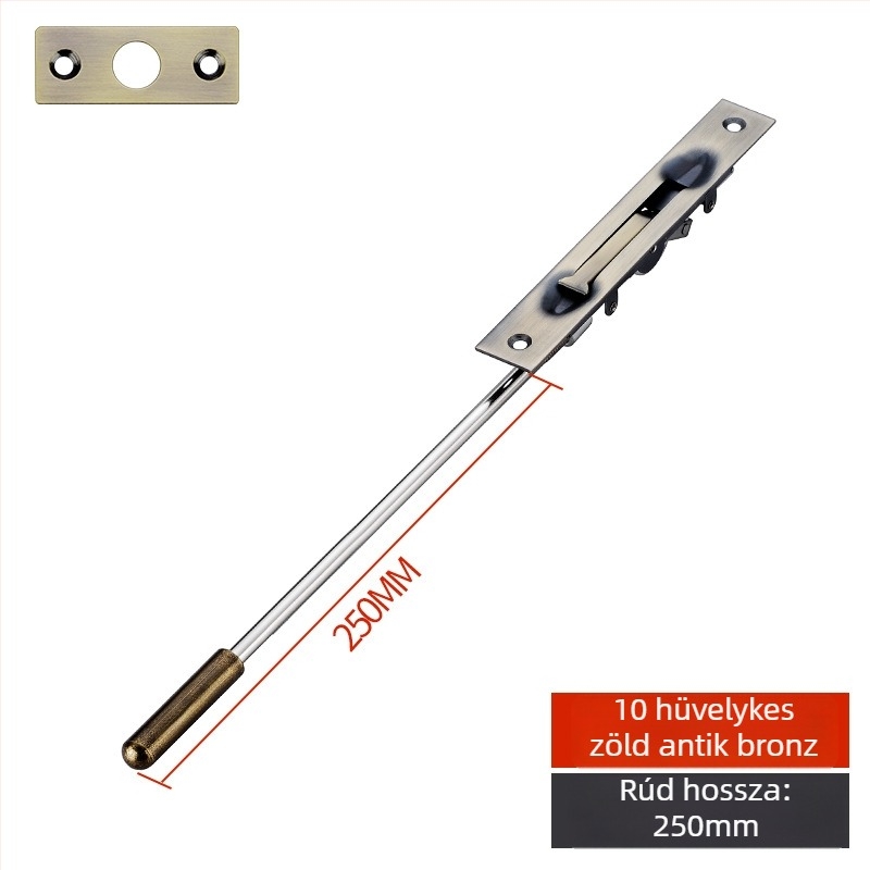 Rejtett ajtózár, F-típus, 304 rozsdamentes acél, elektroplatinált felület, modern stílus