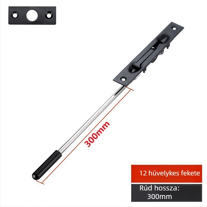 Rejtett ajtózár, F-típus, 304 rozsdamentes acél, elektroplatinált felület, modern stílus