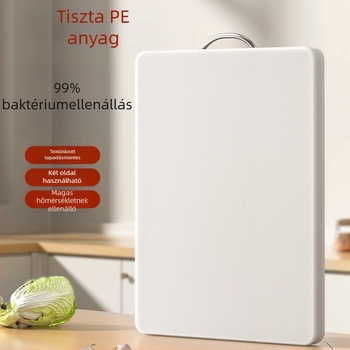 Háztartási műanyag vágódeszka csúszásmentes és penészálló felülettel; gyümölcs- és zöldségvágó deszka és tészta nyújtó deszka.