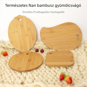 Nanzhu faanyagú vágódeszka, élelmiszer-minőség, kétoldalas, 1 cm vastagság, növényi olaj felülettel
