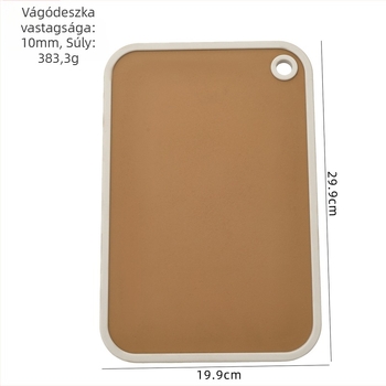 Többfunkciós vágódeszka otthoni használatra – antibakteriális és csúszásmentes, PP+TPR anyagból (Anyag: PP+TPR; Eredet: Yangjiang; Piacra kerülés éve: 2025)