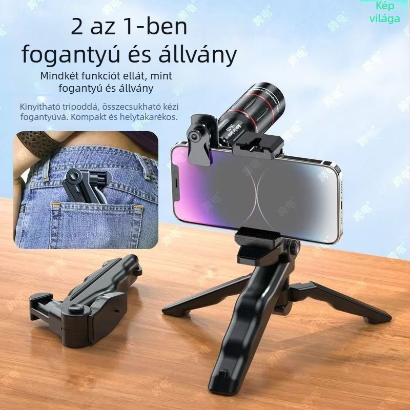 Monokuláris teleszkóp okostelefonhoz, 18× nagyítás, modell Red Circle Long Style, külső fotózás koncerteken