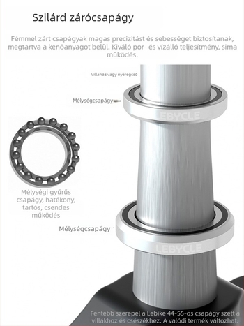 Kerékpár fejcső kupak készlet – alumíniumötvözet, Lebycle, uniszex, kompatibilis országúti és MTB kerékpárokkal