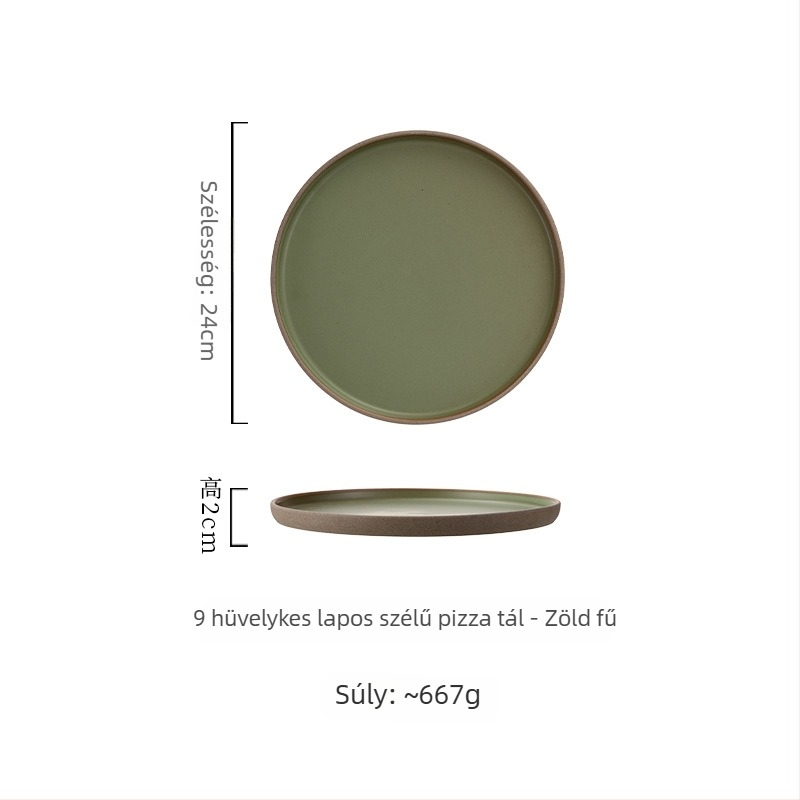 Japán stílusú porcelán tányér, kör ételtál, mikrohullámú sütőben használható, testre szabható