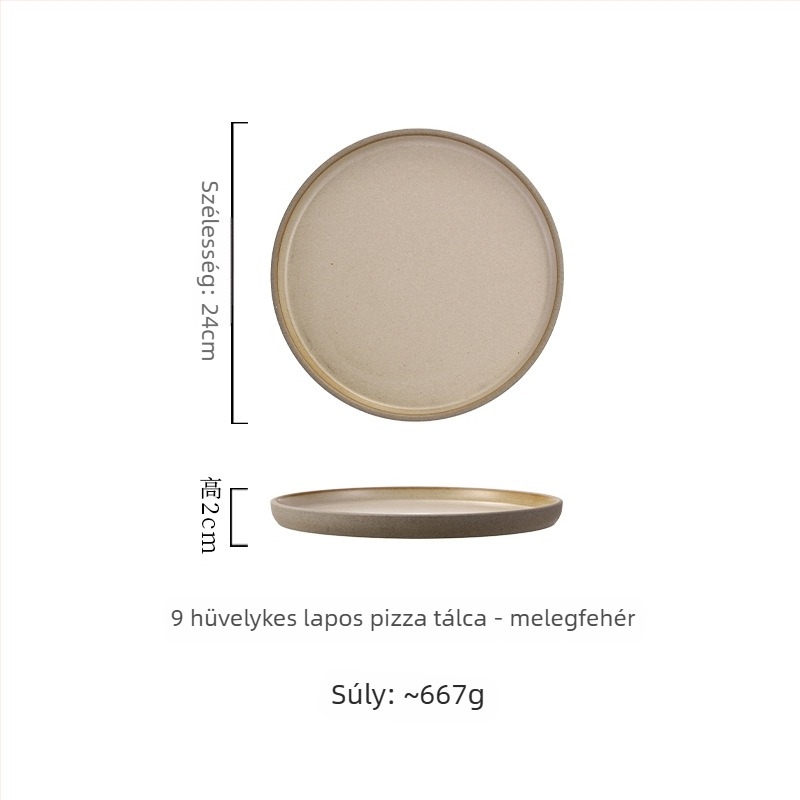 Japán stílusú porcelán tányér, kör ételtál, mikrohullámú sütőben használható, testre szabható