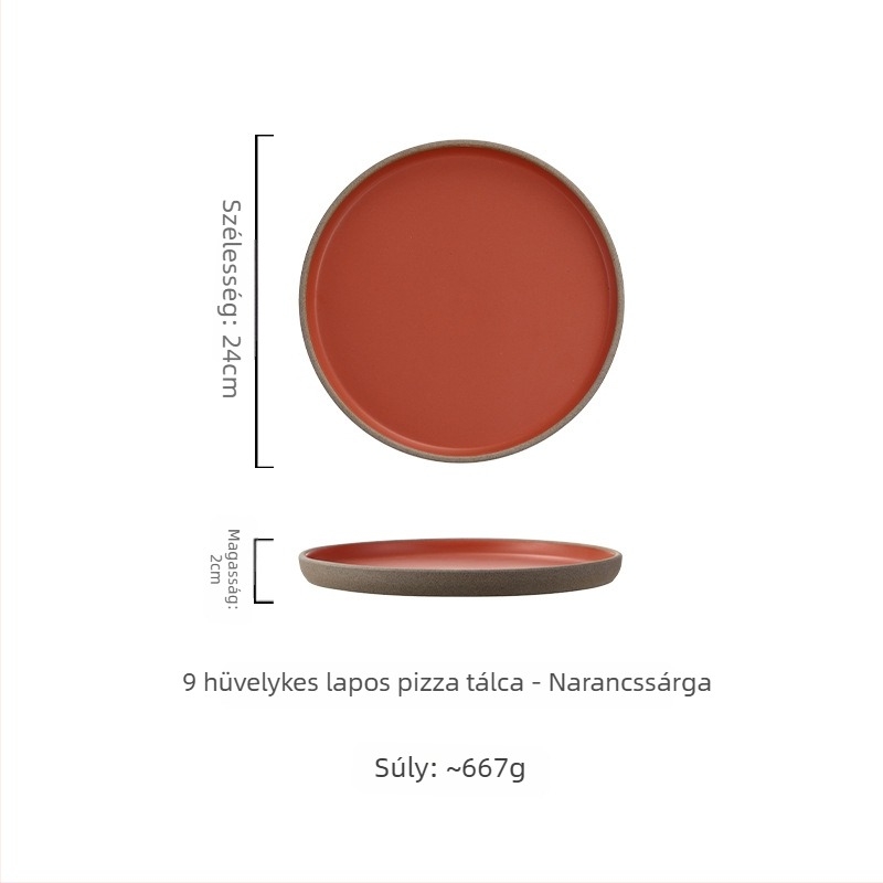 Japán stílusú porcelán tányér, kör ételtál, mikrohullámú sütőben használható, testre szabható