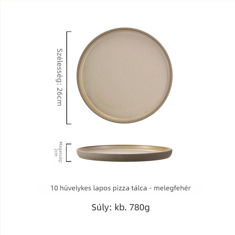 Japán stílusú porcelán tányér, kör ételtál, mikrohullámú sütőben használható, testre szabható