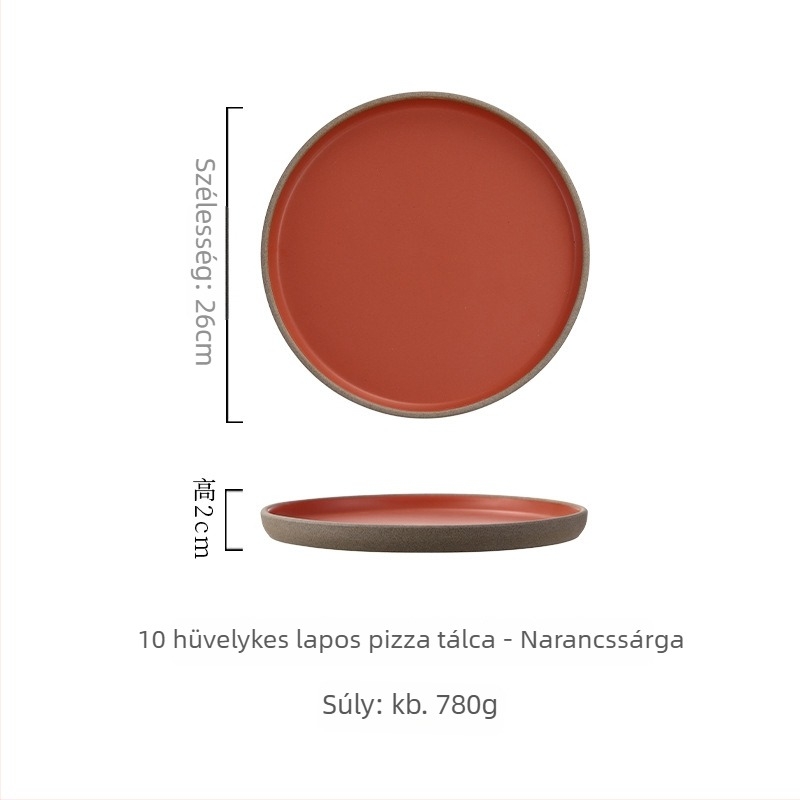 Japán stílusú porcelán tányér, kör ételtál, mikrohullámú sütőben használható, testre szabható