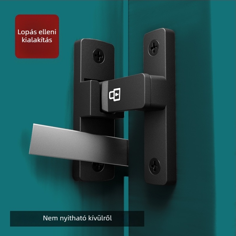 Ajtózár típus A, Modell 83 Buckle, Cinkötvözet, Szemcsés felület, Szerelés a felületen, Beltér