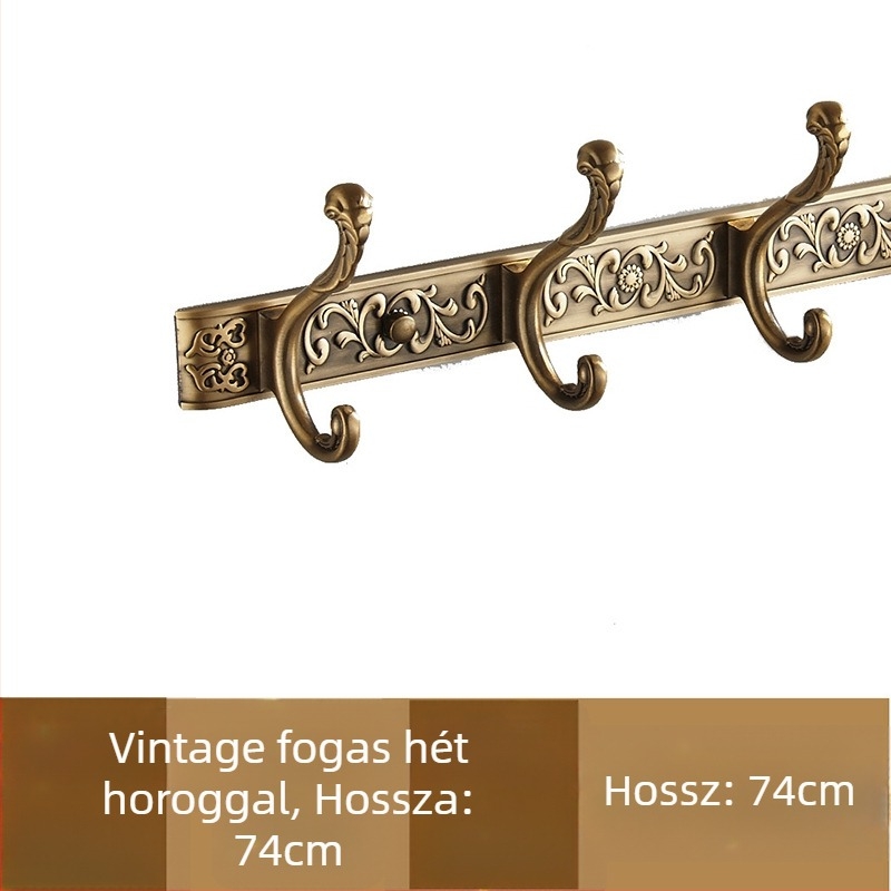 Ötvözet falikampó, amerikai stílus, antik felülettel, 2 kg, Seth