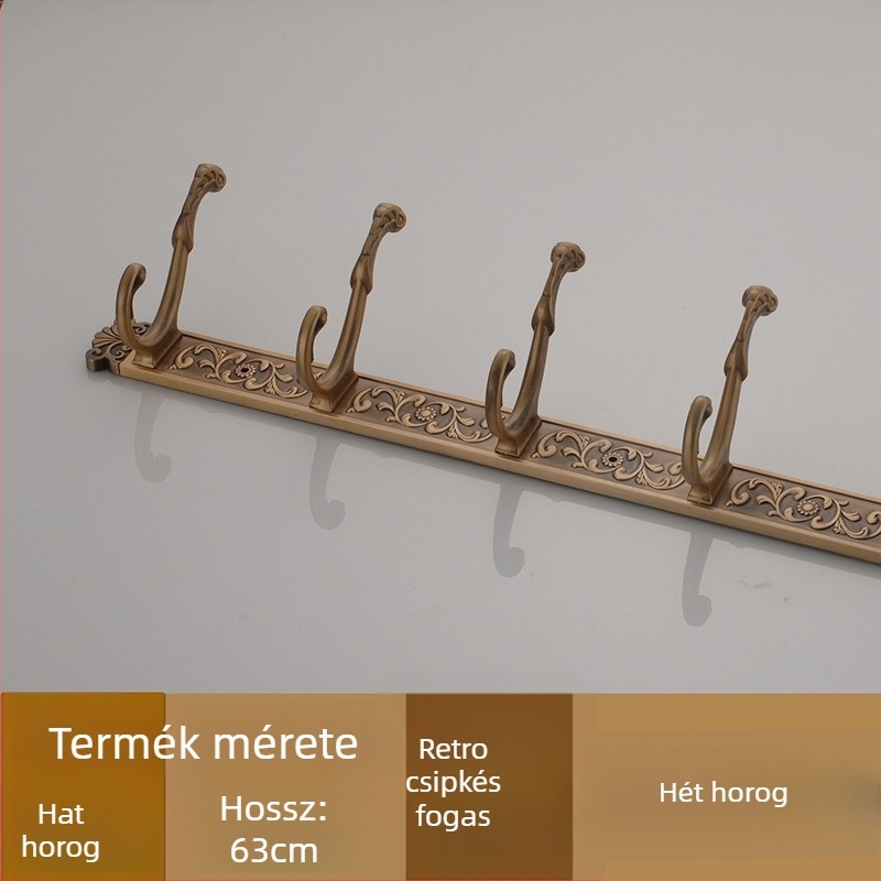 Ötvözet falikampó, amerikai stílus, antik felülettel, 2 kg, Seth