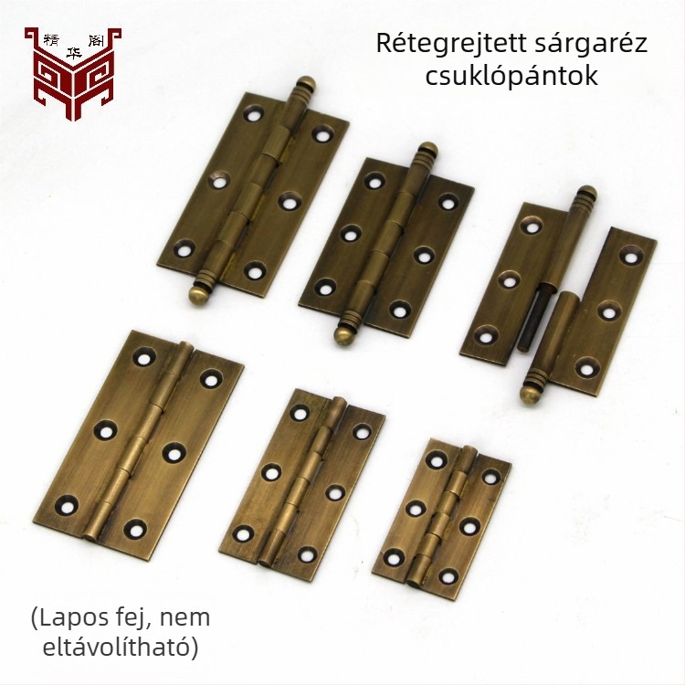Rejtett sárgaréz szekrényajtó pánt, csendes, alkalmas szekrényajtókhoz, képernyők és dobozokhoz