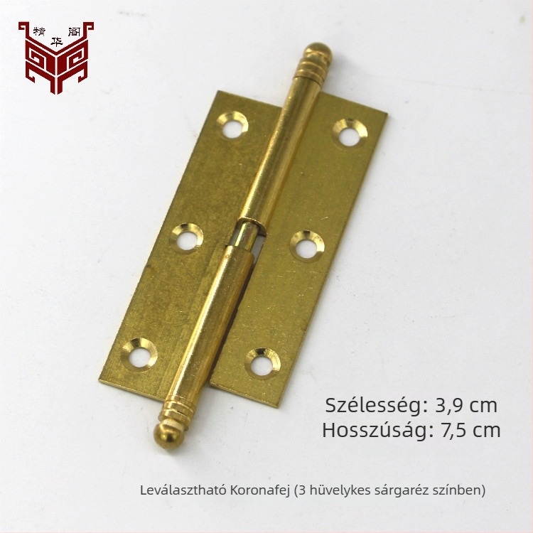 Rejtett sárgaréz szekrényajtó pánt, csendes, alkalmas szekrényajtókhoz, képernyők és dobozokhoz