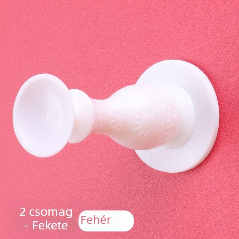 Szilikon ajtóstopper — fúrás nélküli, ütközés elleni védelem, bejárati és hátsó ajtókhoz