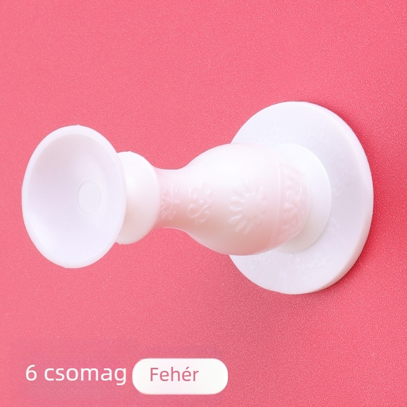 Szilikon ajtóstopper — fúrás nélküli, ütközés elleni védelem, bejárati és hátsó ajtókhoz