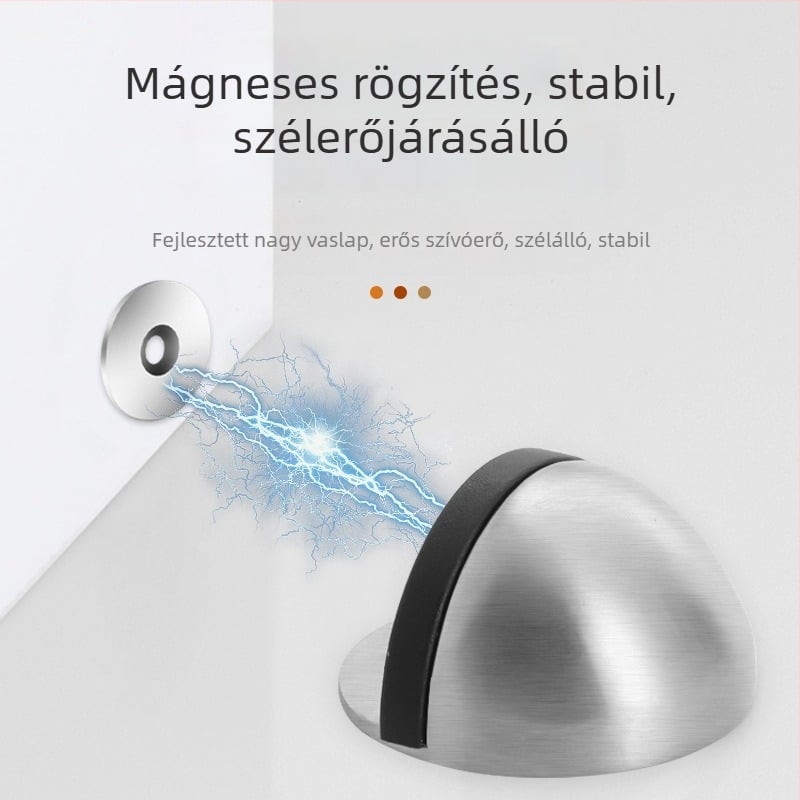 Ütközésbiztos ajtó Stop Turtle Top/Door Stop – 304 rozsdamentes acél, padlóra szerelés, kézi működtetés