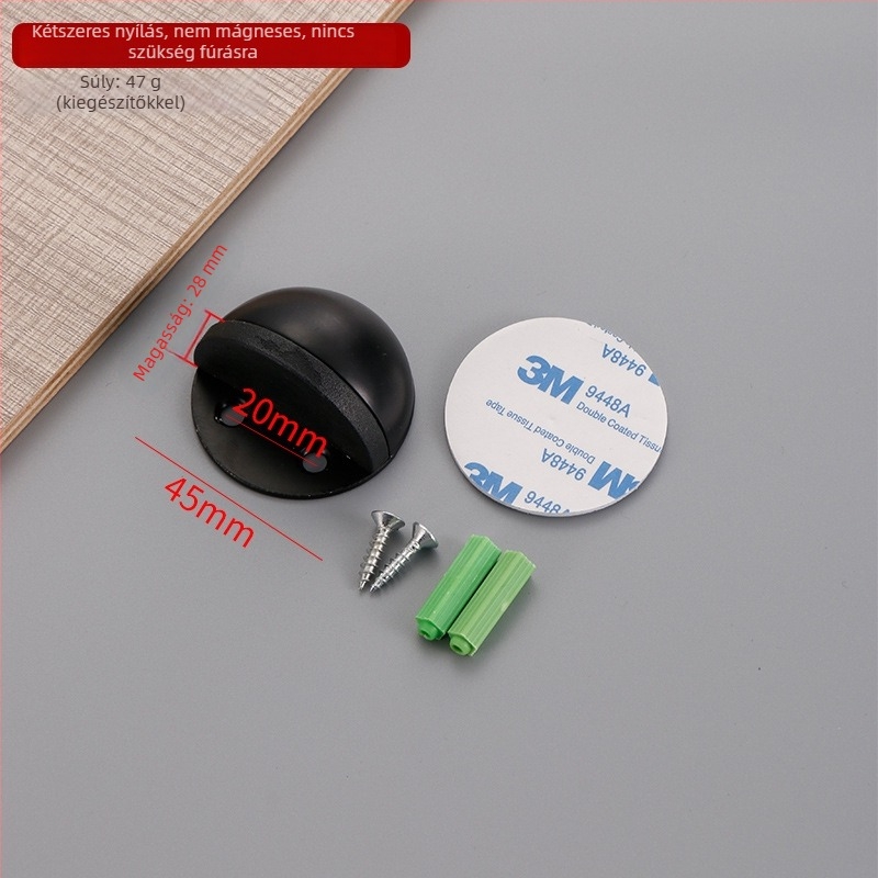 Ütközésbiztos ajtó Stop Turtle Top/Door Stop – 304 rozsdamentes acél, padlóra szerelés, kézi működtetés