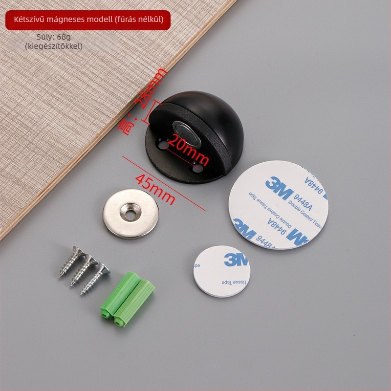 Ütközésbiztos ajtó Stop Turtle Top/Door Stop – 304 rozsdamentes acél, padlóra szerelés, kézi működtetés