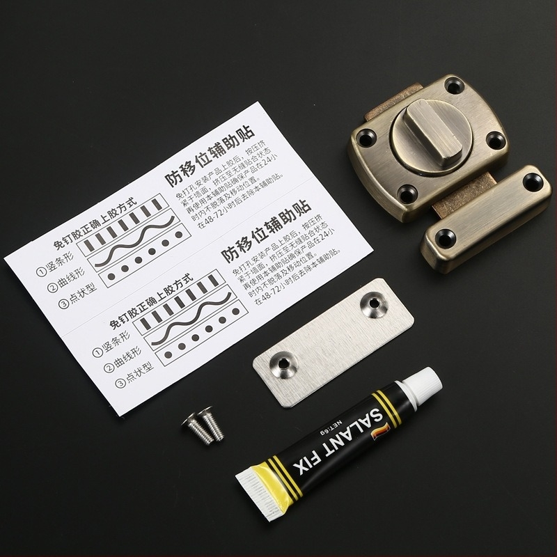 Dawei ajtókilincs gombos záró, balra/jobbra modell, cink ötvözet, csiszolt felület, könnyű luxus stílus