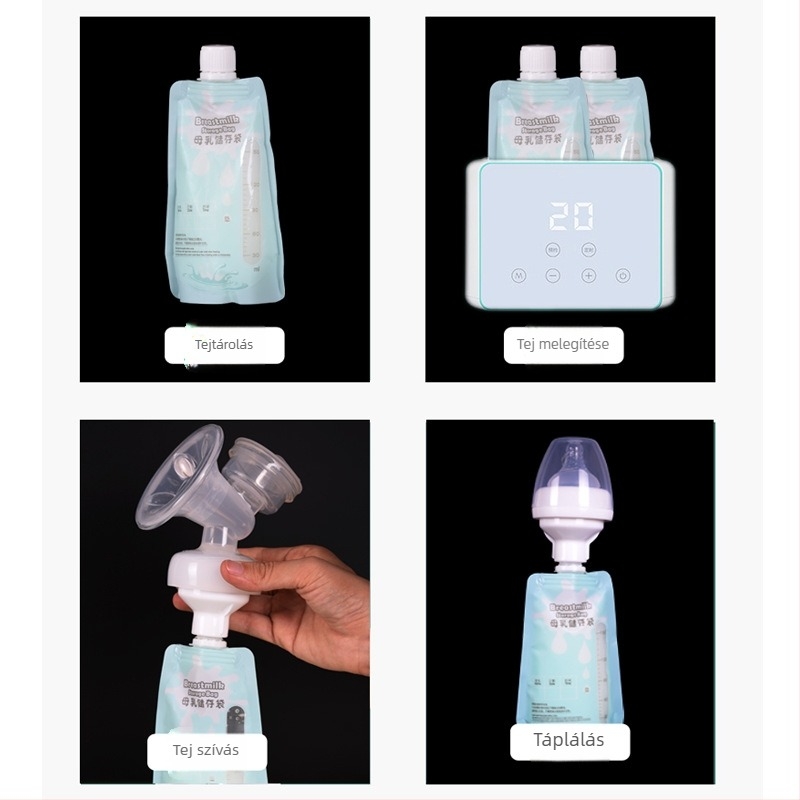 Beiyokang Anyatej tároló zacskó – Egyszer használatos PET fagyasztó zacskó, 10 db, magáncímkés Márka