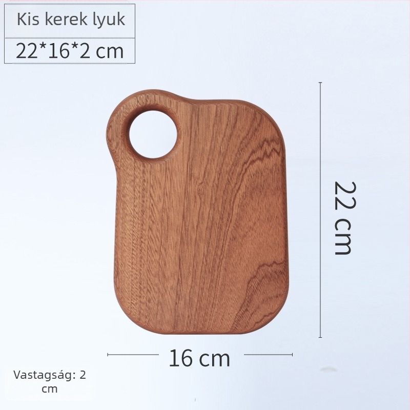 Ebonyfa vágódeszka, kis méretű, szabálytalan formájú, kenyérhez, festék nélküli, gyerekek étkezéséhez, természetes fa tál