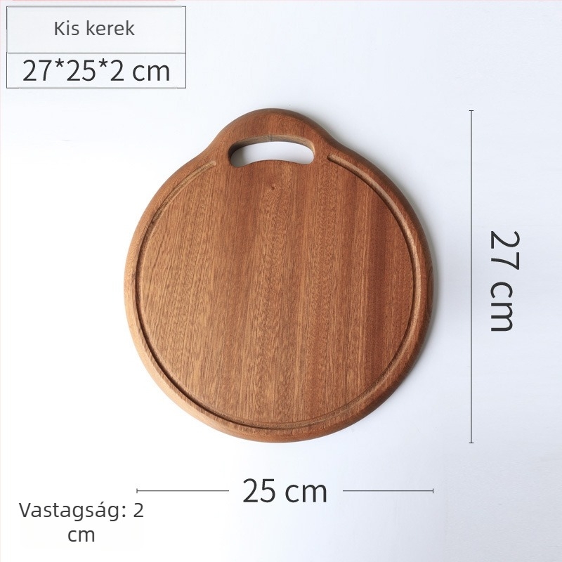 Ebonyfa vágódeszka, kis méretű, szabálytalan formájú, kenyérhez, festék nélküli, gyerekek étkezéséhez, természetes fa tál