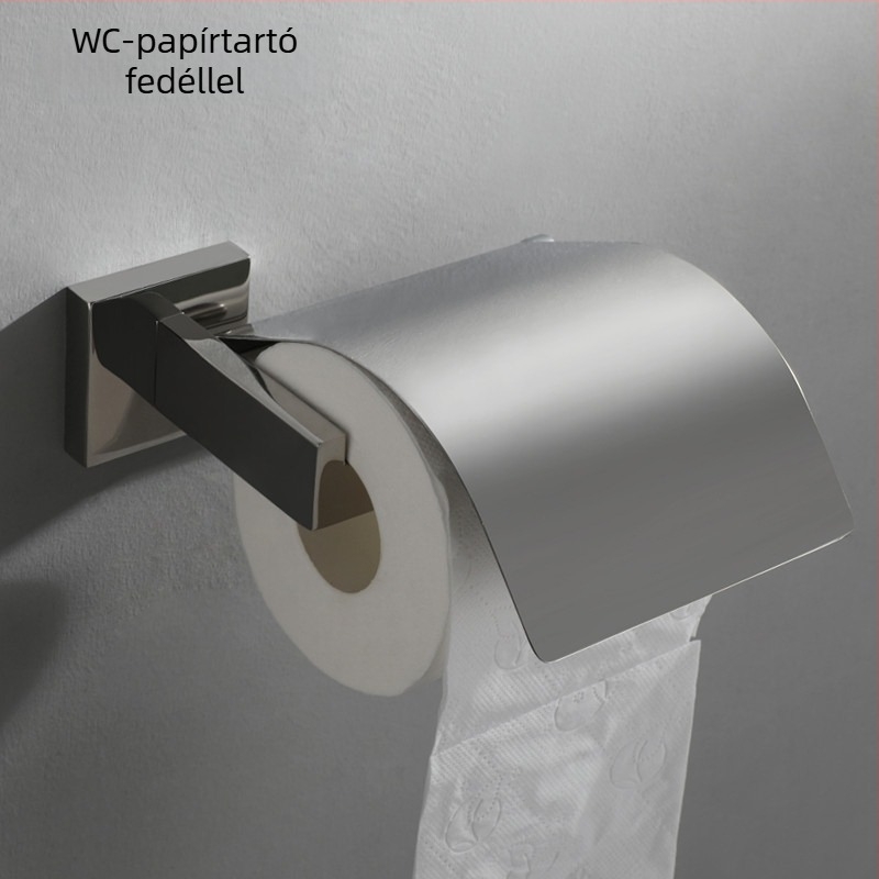 Törölközőtartó, 304 rozsdamentes acélból, polírozott felület, falra szerelés, egyszerű stílus, Anchenson