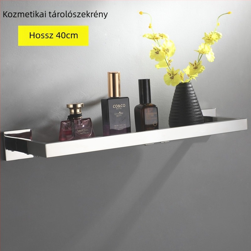 Törölközőtartó, 304 rozsdamentes acélból, polírozott felület, falra szerelés, egyszerű stílus, Anchenson