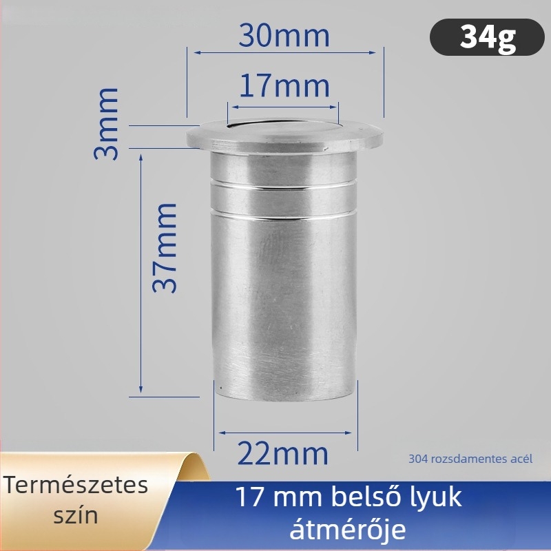 304 rozsdamentes acél – pillangózár, ajtózár, földre szerelhető, fa ajtókhoz, főajtókhoz és kovácsoltvas ajtókhoz