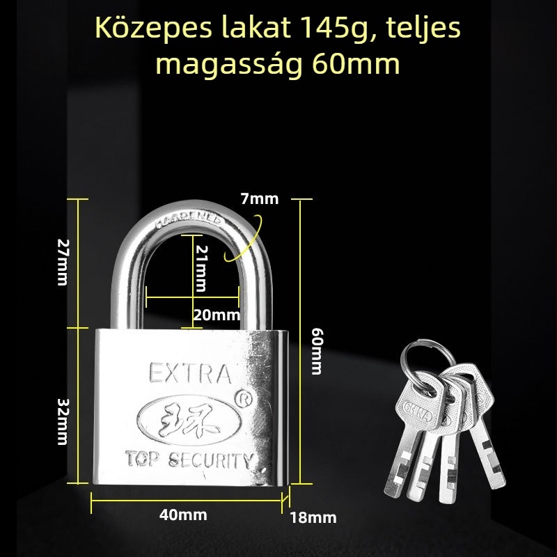 304 rozsdamentes acél – pillangózár, ajtózár, földre szerelhető, fa ajtókhoz, főajtókhoz és kovácsoltvas ajtókhoz