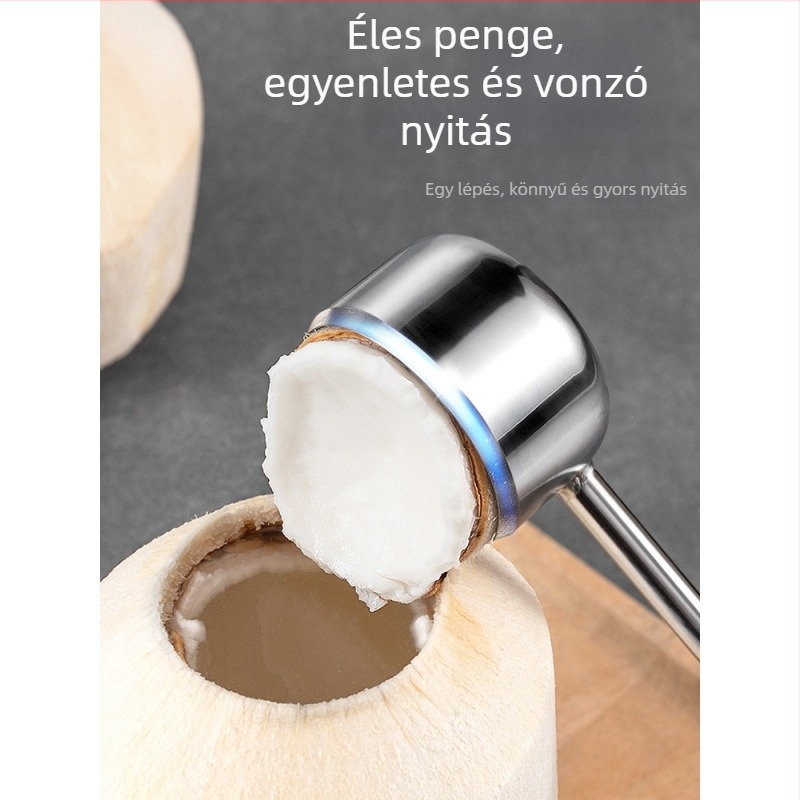Kókusznyitó eszköz – Unique márka, modern minimalist dizájn, 2023-ban piacra kerül, nem importált
