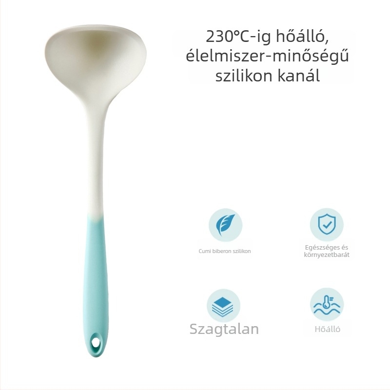 Xukang szilikon spatula készlet, 4 darab, élelmiszer-klipsz és leveskanál, tapadásmentes, csúszásmentes, hőálló