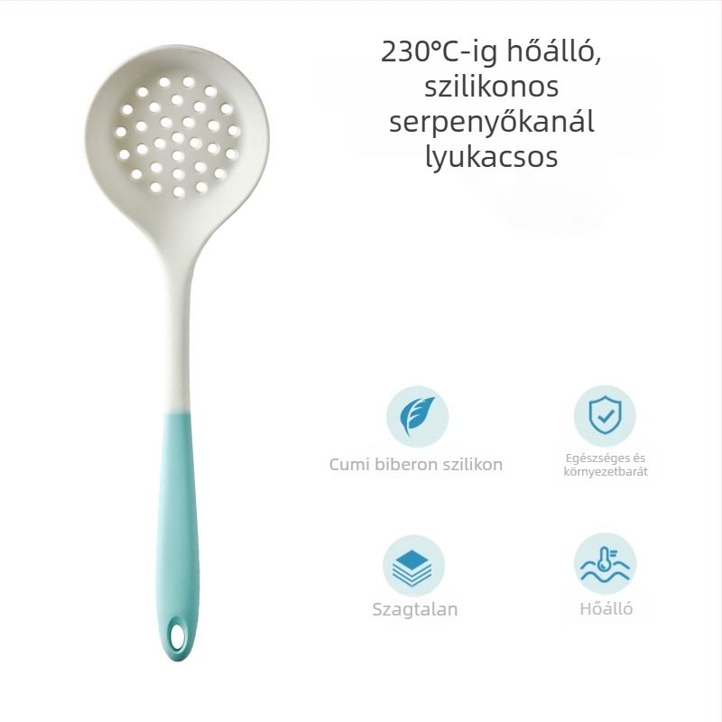 Xukang szilikon spatula készlet, 4 darab, élelmiszer-klipsz és leveskanál, tapadásmentes, csúszásmentes, hőálló