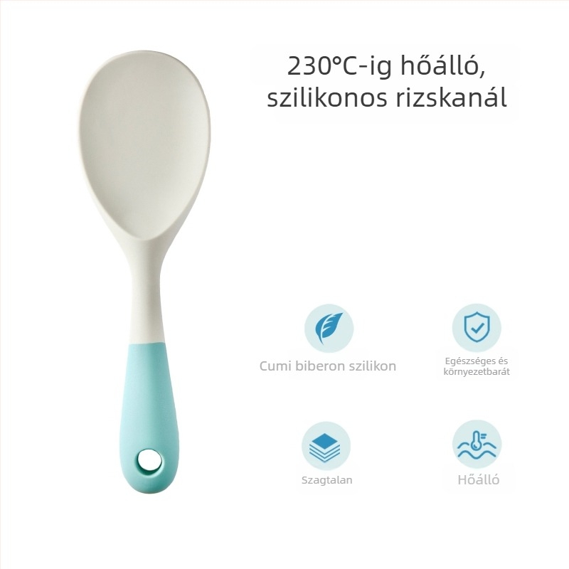 Xukang szilikon spatula készlet, 4 darab, élelmiszer-klipsz és leveskanál, tapadásmentes, csúszásmentes, hőálló