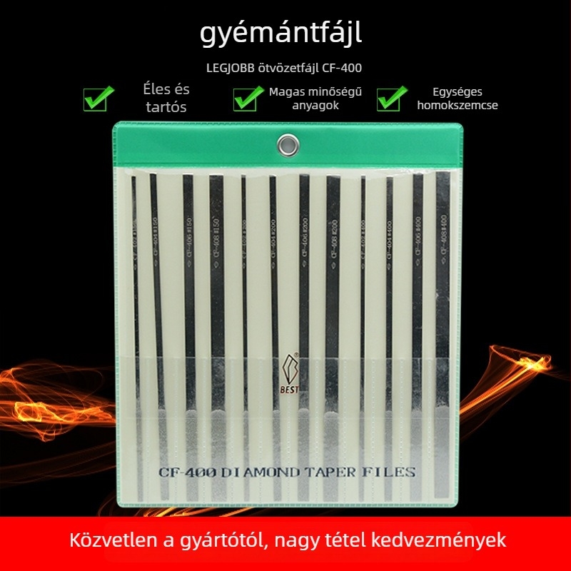 BEST Gyémánt reszelő CF-400 készlet CF-402-vel, 150 szem