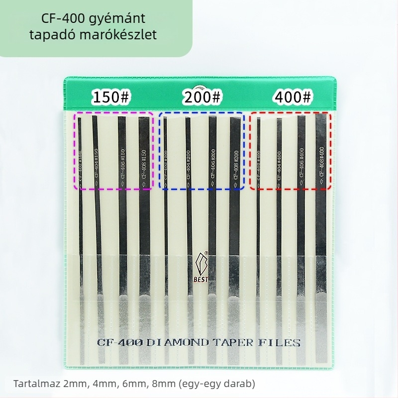 BEST Gyémánt reszelő CF-400 készlet CF-402-vel, 150 szem