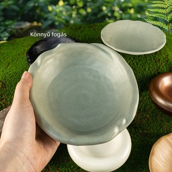 Melamin lapos téglalap alakú tál forró fazékhoz és grillsütéshez — polírozott felület, egyszínű minta, testreszabható