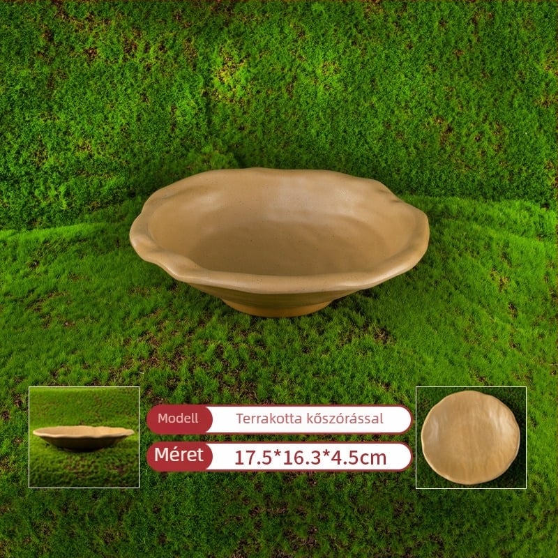 Melamin lapos téglalap alakú tál forró fazékhoz és grillsütéshez — polírozott felület, egyszínű minta, testreszabható