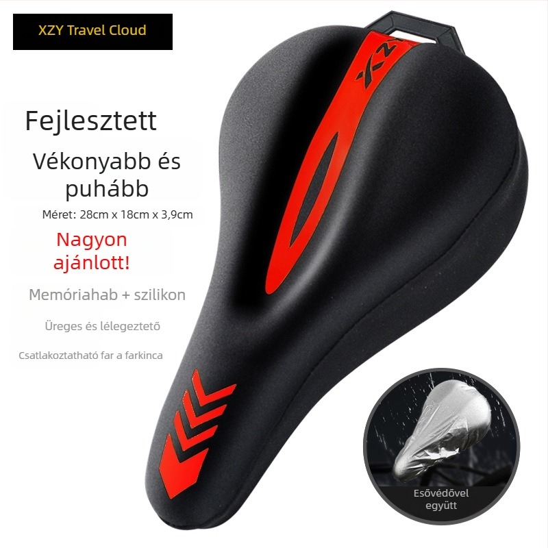 Kerékpárnyereg védőfedél TN-344 – Walker Cloud, szilikon + memóriahab, MTB kompatibilis