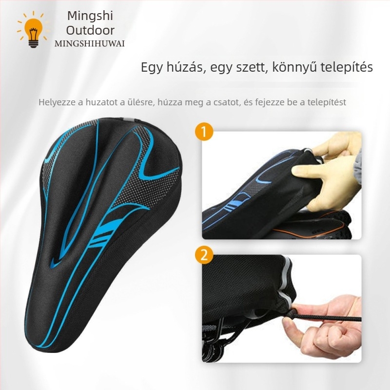 Kerékpárnyereg fedél szilikonos párnával, modell QX155, univerzális kompatibilitás