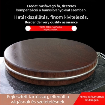 Kerek, faanyagú vágódeszka, kétoldalas, csúszásmentes, penészálló, antiszeptikus (eredet: Guangxi kikötője, Nanning)