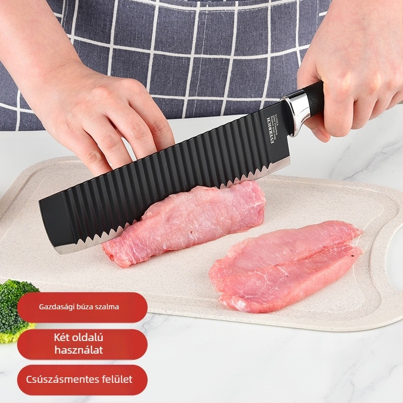 Búzaszalmából készült vágódeszka – élelmiszer-minőségű, kétoldalas, hordozható, háztartási használatra, bébiételek és gyümölcs szeletelésére