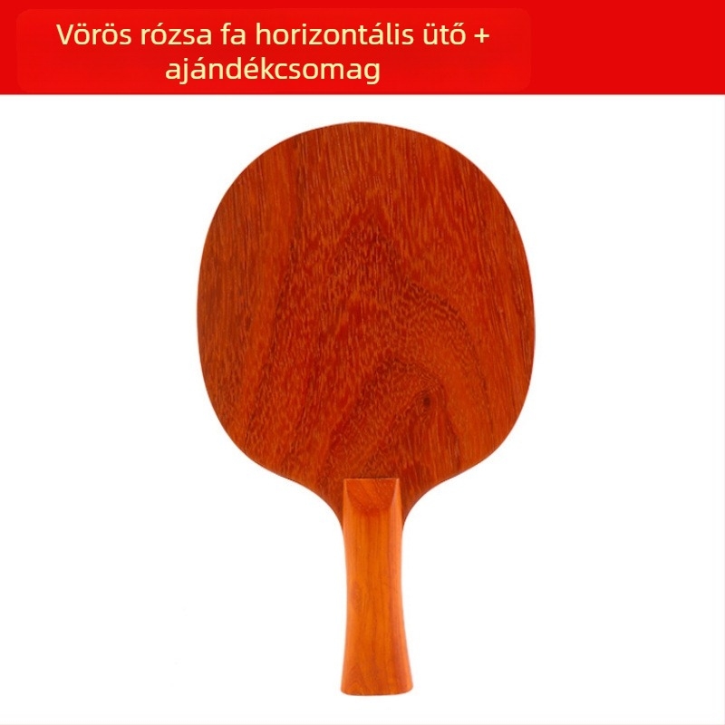 Asztalitenisz ütő penge – rózsafa alap, egyrétegű, hosszú ragasztó gumival, oldalsó ütéshez, edzésre és versenyekre