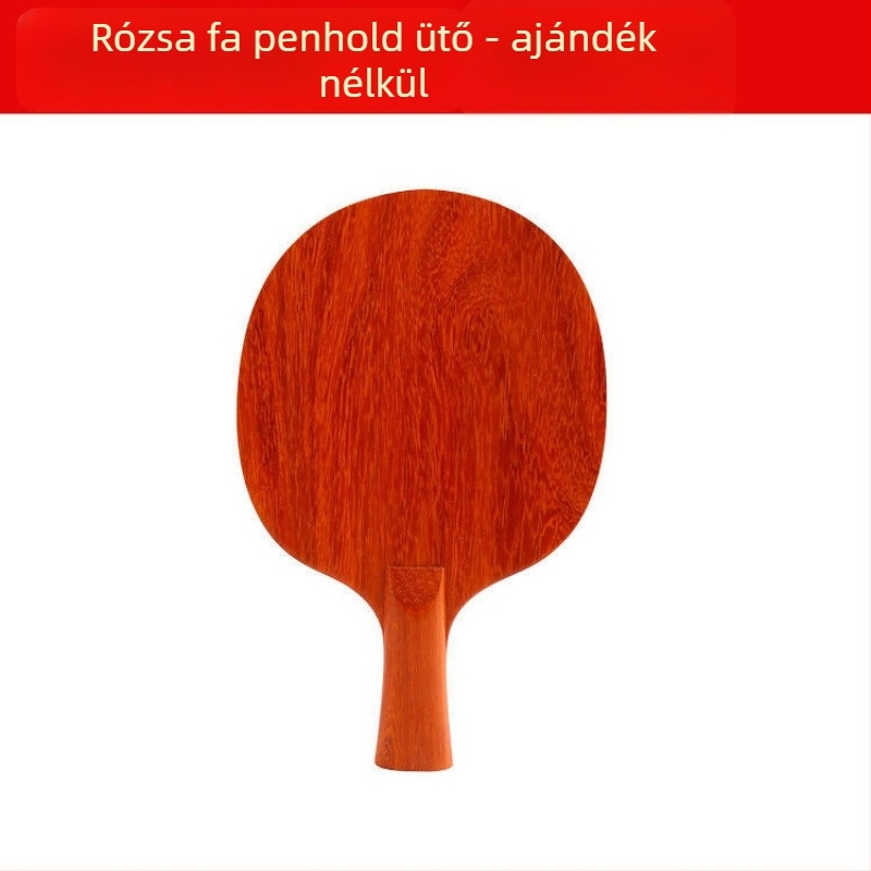 Asztalitenisz ütő penge – rózsafa alap, egyrétegű, hosszú ragasztó gumival, oldalsó ütéshez, edzésre és versenyekre