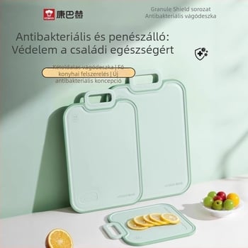 Konbach PP vágódeszka – antibakteriális, penészálló, kétoldalas, csúszásmentes felület, gyümölcsökhöz és bébiételekhez (PP, Konbach)