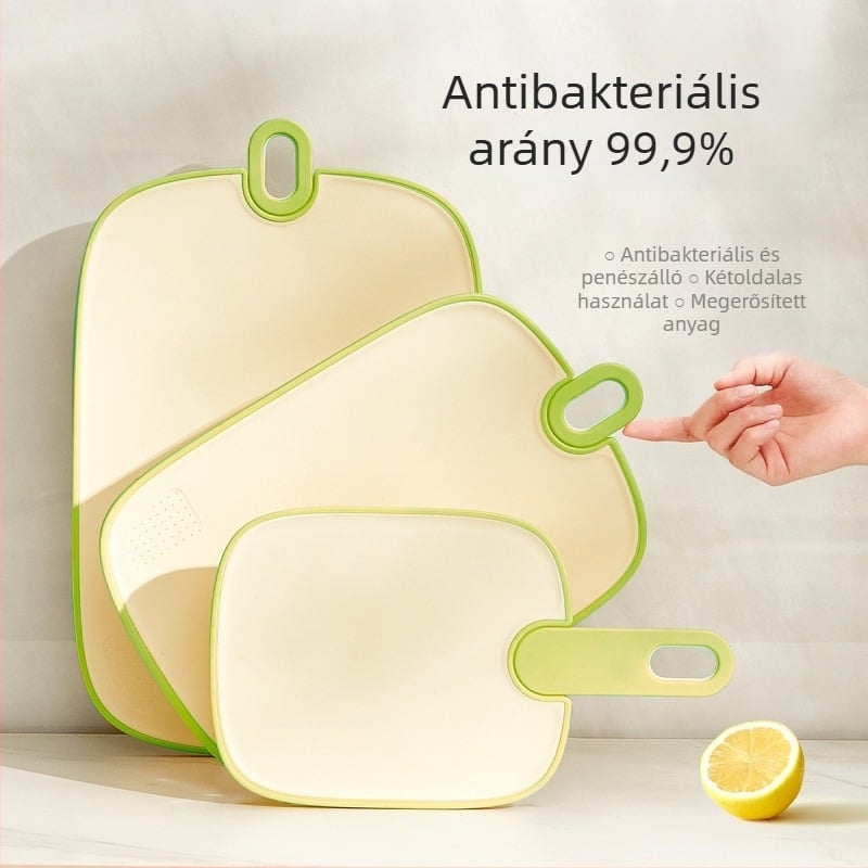 Műanyag vágódeszka, kétoldalas, antibakteriális, háztartási használatra, debütált 2024-ben